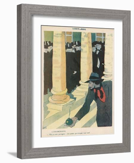 The Anarchist Plants a Bomb-Juan Gris-Framed Photographic Print