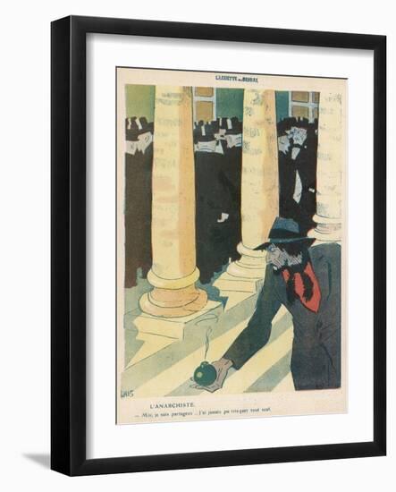 The Anarchist Plants a Bomb-Juan Gris-Framed Photographic Print