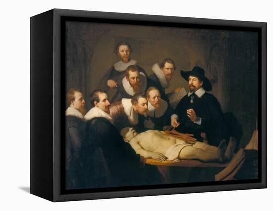 The Anatomy Lesson of Dr Nicolaes Tulp, 1632-Rembrandt van Rijn-Framed Premier Image Canvas