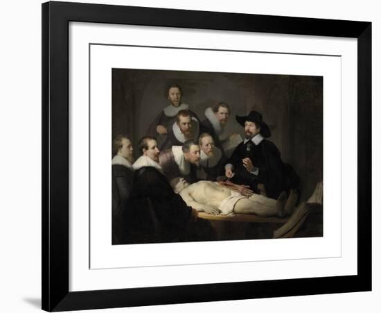 The Anatomy Lesson of Dr. Nicolaes Tulp-Rembrandt-Framed Premium Giclee Print