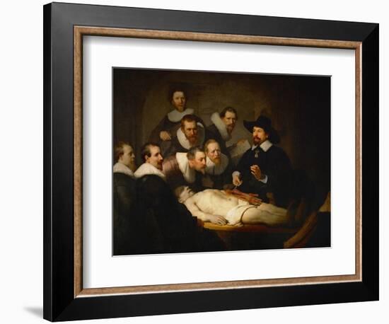 The Anatomy Lesson of Dr. Nicolaes Tulp-Rembrandt van Rijn-Framed Giclee Print