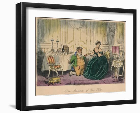 'The Ancestors of Our Hero', 1858-John Leech-Framed Giclee Print