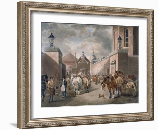 The Anchor Brewery, Mile End Road, Stepney, London, C1820-Dean Wolstenholme-Framed Giclee Print