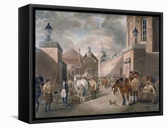 The Anchor Brewery, Mile End Road, Stepney, London, C1820-Dean Wolstenholme-Framed Premier Image Canvas