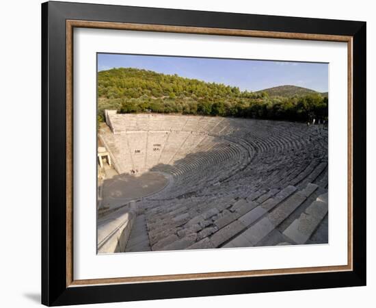 The Ancient Amphitheatre of Epidaurus, UNESCO World Heritage Site, Peloponnese, Greece, Europe-null-Framed Photographic Print