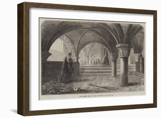 The Ancient Crypt of York Cathedral-null-Framed Giclee Print