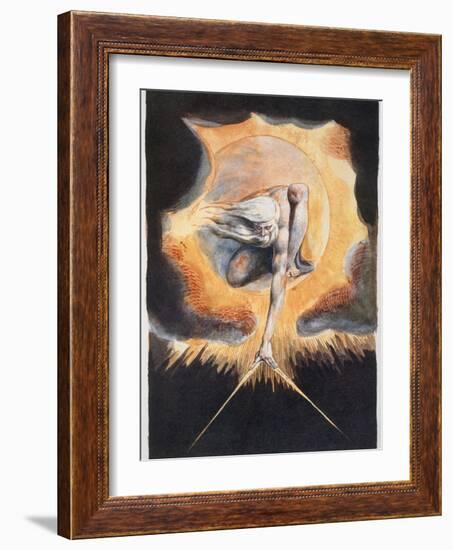 'The Ancient of Days', 1793-William Blake-Framed Giclee Print