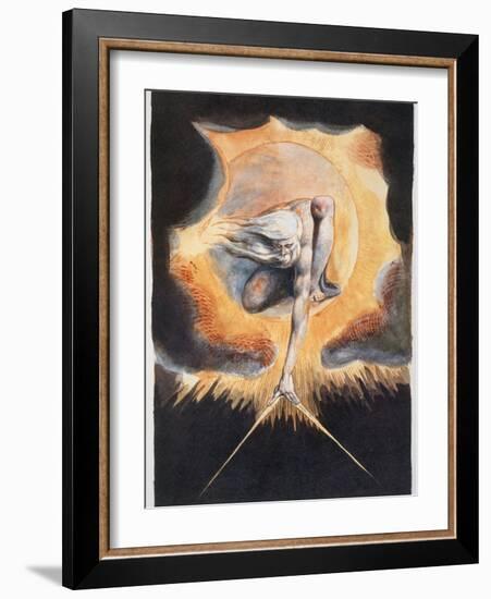 'The Ancient of Days', 1793-William Blake-Framed Giclee Print