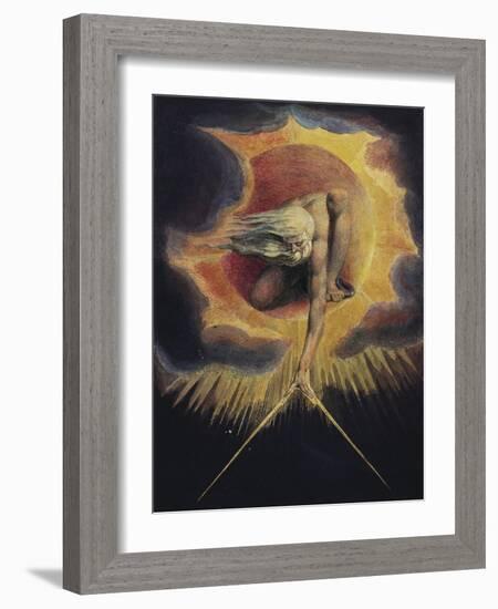 The Ancient of Days, 1794-William Blake-Framed Giclee Print