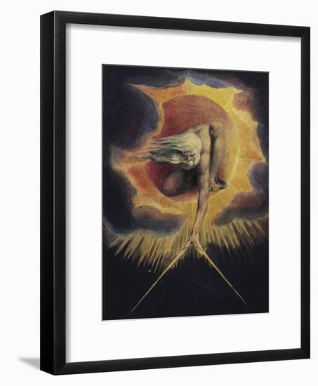 The Ancient of Days, 1794-William Blake-Framed Giclee Print