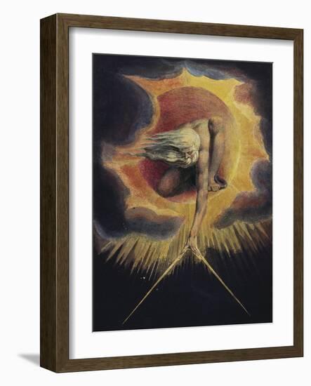 The Ancient of Days, 1794-William Blake-Framed Giclee Print