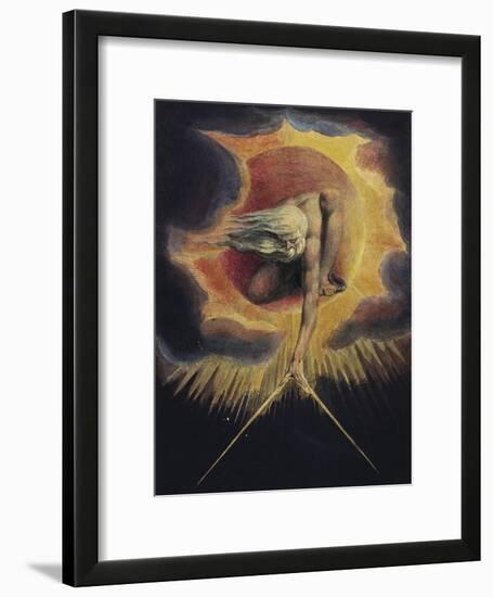 The Ancient of Days, 1794-William Blake-Framed Giclee Print