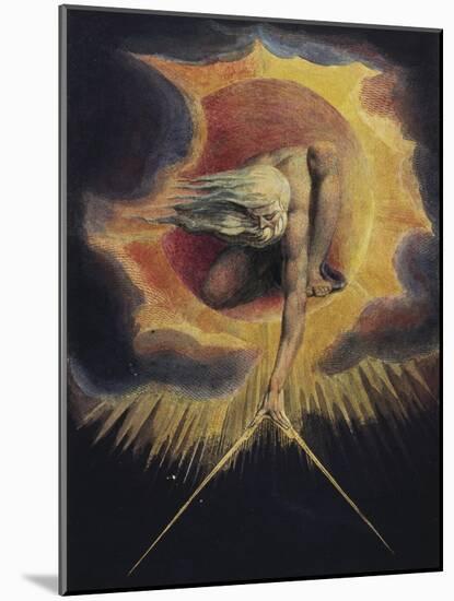 The Ancient of Days, 1794-William Blake-Mounted Giclee Print