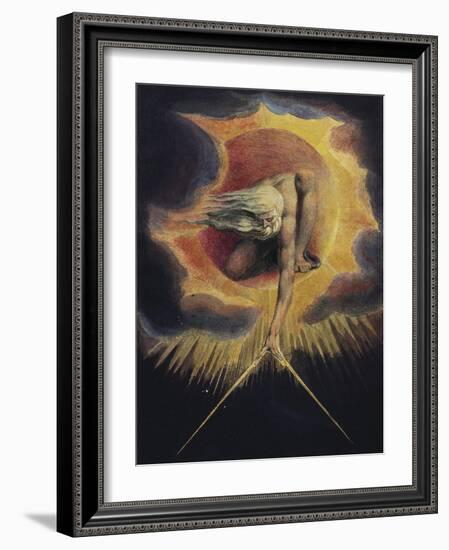 The Ancient of Days, 1794-William Blake-Framed Giclee Print