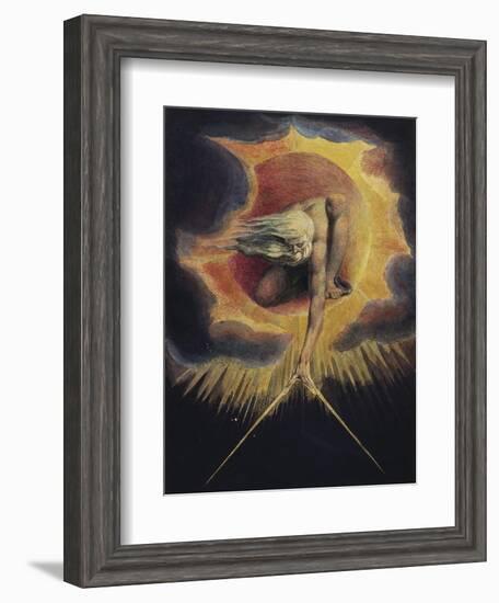 The Ancient of Days, 1794-William Blake-Framed Giclee Print