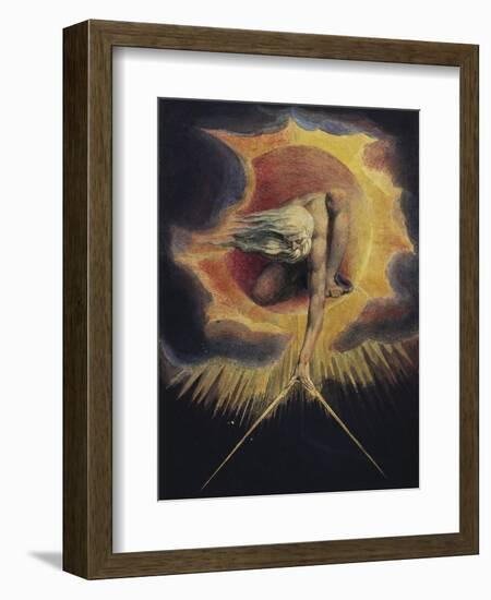 The Ancient of Days, 1794-William Blake-Framed Giclee Print