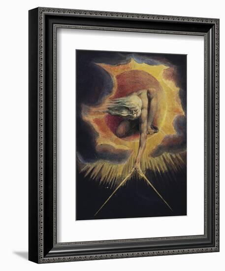 The Ancient of Days, 1794-William Blake-Framed Giclee Print