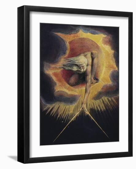 The Ancient of Days, 1794-William Blake-Framed Premium Giclee Print