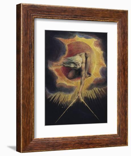 The Ancient of Days, 1794-William Blake-Framed Premium Giclee Print