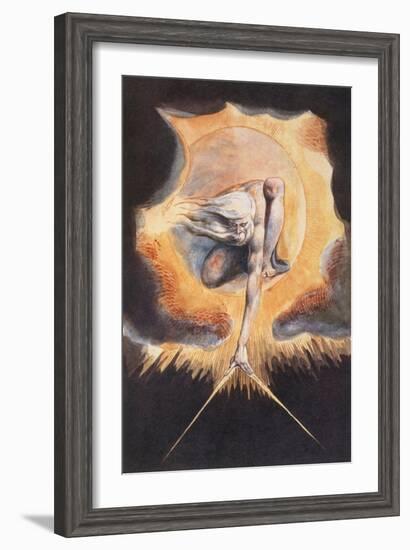 The Ancient of Days, from 'Europe a Prophecy', 1793-William Blake-Framed Giclee Print