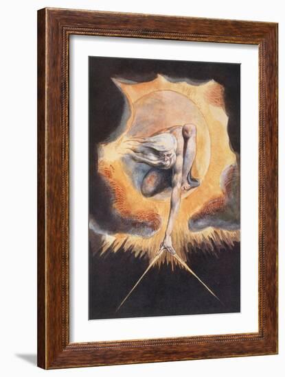 The Ancient of Days, from 'Europe a Prophecy', 1793-William Blake-Framed Giclee Print