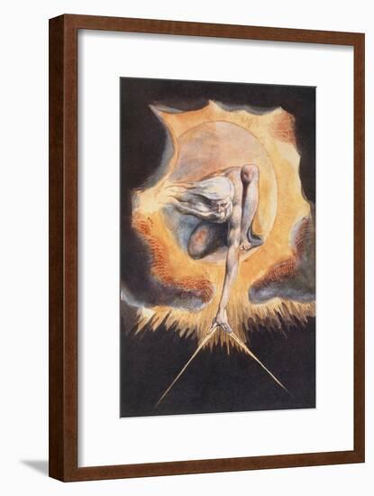 The Ancient of Days, from 'Europe a Prophecy', 1793-William Blake-Framed Giclee Print