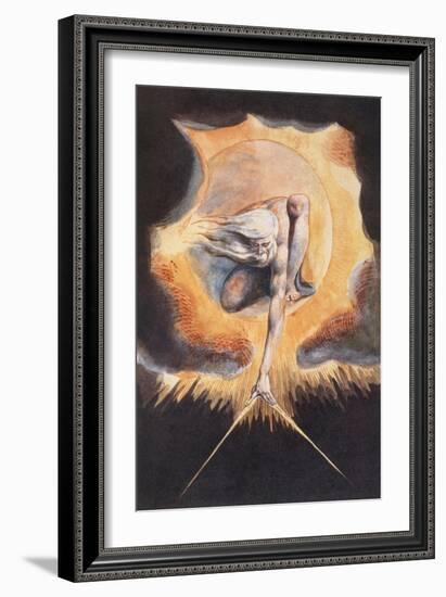 The Ancient of Days, from 'Europe a Prophecy', 1793-William Blake-Framed Giclee Print