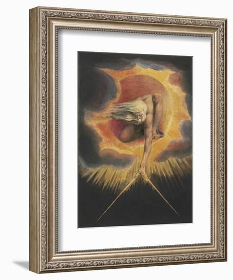 The Ancient of Days, from the series Europe: A Prophecy, 1794-William Blake-Framed Art Print