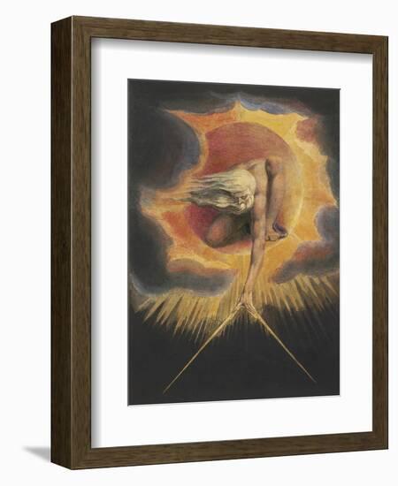 The Ancient of Days, from the series Europe: A Prophecy, 1794-William Blake-Framed Art Print