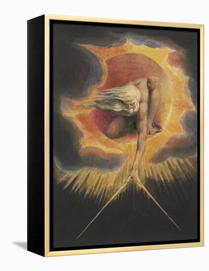 The Ancient of Days, from the series Europe: A Prophecy, 1794-William Blake-Framed Stretched Canvas