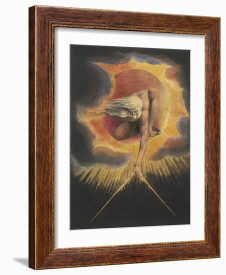 The Ancient of Days, from the series Europe: A Prophecy, 1794-William Blake-Framed Art Print