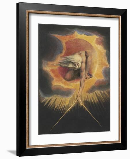 The Ancient of Days, from the series Europe: A Prophecy, 1794-William Blake-Framed Art Print