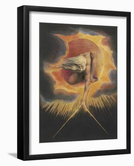 The Ancient of Days, from the series Europe: A Prophecy, 1794-William Blake-Framed Art Print