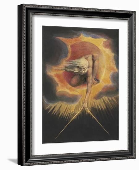 The Ancient of Days, from the series Europe: A Prophecy, 1794-William Blake-Framed Art Print