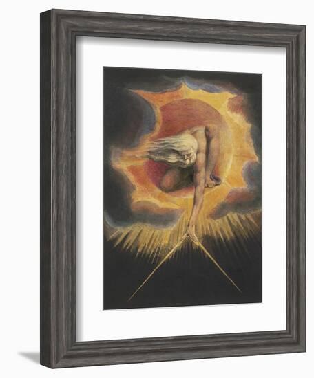 The Ancient of Days, from the series Europe: A Prophecy, 1794-William Blake-Framed Art Print