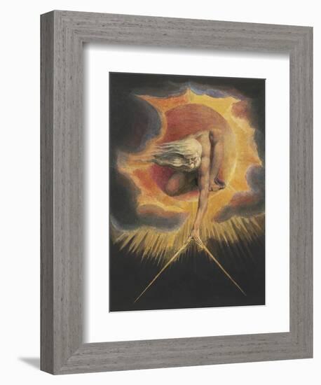 The Ancient of Days, from the series Europe: A Prophecy, 1794-William Blake-Framed Art Print