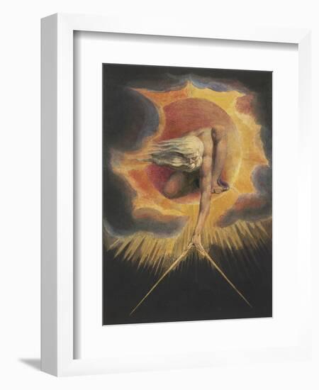 The Ancient of Days, from the series Europe: A Prophecy, 1794-William Blake-Framed Art Print