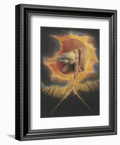 The Ancient of Days, from the series Europe: A Prophecy, 1794-William Blake-Framed Art Print