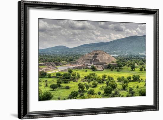 The Ancient Pyramid of the Moon. the Second Largest Pyramid in Teotihuacan, Mexico-Felix Lipov-Framed Photographic Print