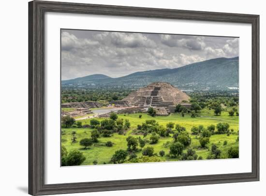 The Ancient Pyramid of the Moon. the Second Largest Pyramid in Teotihuacan, Mexico-Felix Lipov-Framed Photographic Print