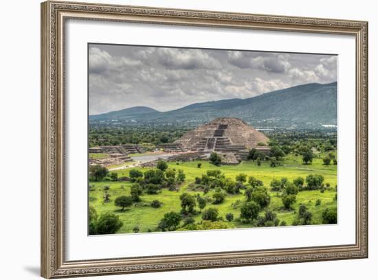 The Ancient Pyramid of the Moon. the Second Largest Pyramid in Teotihuacan, Mexico-Felix Lipov-Framed Photographic Print