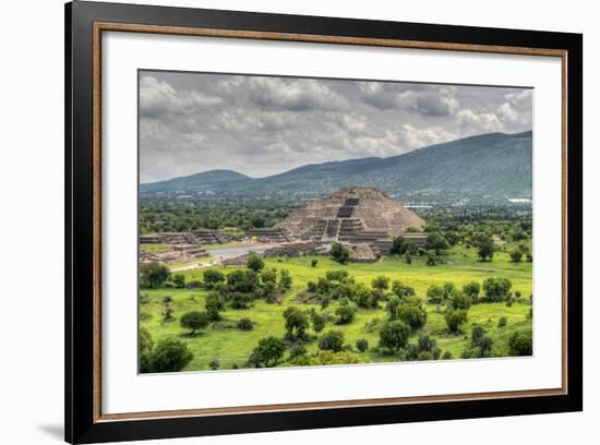 The Ancient Pyramid of the Moon. the Second Largest Pyramid in Teotihuacan, Mexico-Felix Lipov-Framed Photographic Print