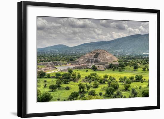 The Ancient Pyramid of the Moon. the Second Largest Pyramid in Teotihuacan, Mexico-Felix Lipov-Framed Photographic Print