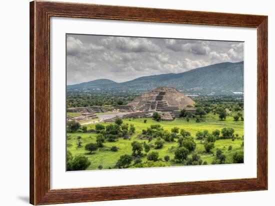 The Ancient Pyramid of the Moon. the Second Largest Pyramid in Teotihuacan, Mexico-Felix Lipov-Framed Photographic Print