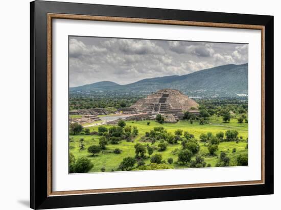 The Ancient Pyramid of the Moon. the Second Largest Pyramid in Teotihuacan, Mexico-Felix Lipov-Framed Photographic Print