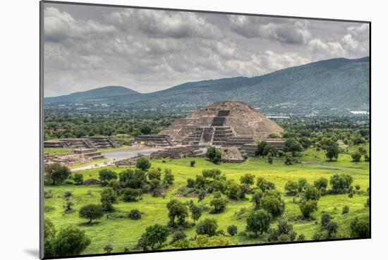 The Ancient Pyramid of the Moon. the Second Largest Pyramid in Teotihuacan, Mexico-Felix Lipov-Mounted Photographic Print