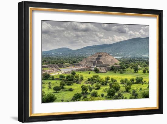 The Ancient Pyramid of the Moon. the Second Largest Pyramid in Teotihuacan, Mexico-Felix Lipov-Framed Photographic Print