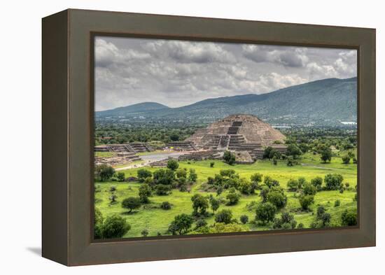 The Ancient Pyramid of the Moon. the Second Largest Pyramid in Teotihuacan, Mexico-Felix Lipov-Framed Premier Image Canvas