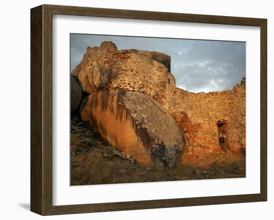 The Ancient Ruins of Great Zimbabwe, UNESCO World Heritage Site, Zimbabwe, Africa-Andrew Mcconnell-Framed Photographic Print