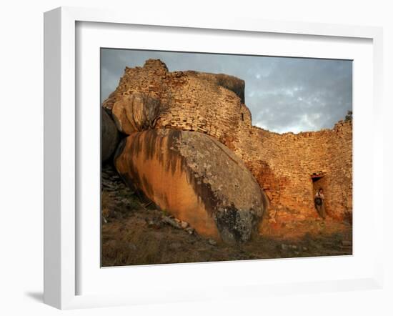 The Ancient Ruins of Great Zimbabwe, UNESCO World Heritage Site, Zimbabwe, Africa-Andrew Mcconnell-Framed Photographic Print